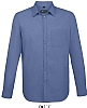 Camisa Hombre Baltimore Fit Manga Larga Sols - Color Azul Medio